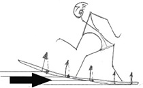 force hydrodynamique planing surf