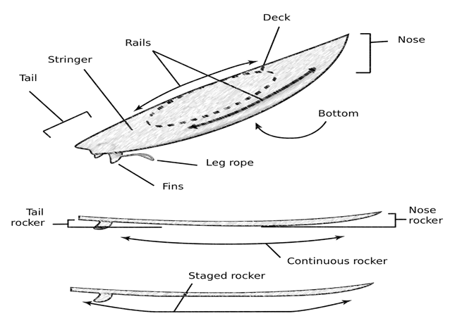 description shape design surfboard