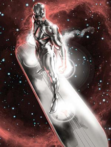 silver surfer surfboard design