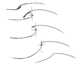 vertical slope area of still point in surf wave